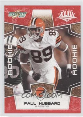 2008 Score - [Base] - Factory Set Red #419 - Rookie - Paul Hubbard