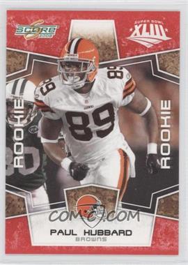 2008 Score - [Base] - Factory Set Red #419 - Rookie - Paul Hubbard