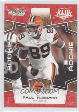 2008 Score - [Base] - Factory Set Red #419 - Rookie - Paul Hubbard