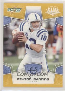 2008 Score - [Base] - Factory Set Yellow #127 - Peyton Manning