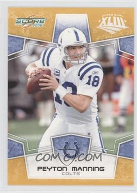 2008 Score - [Base] - Factory Set Yellow #127 - Peyton Manning