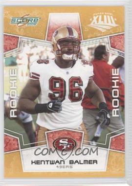 2008 Score - [Base] - Factory Set Yellow #352 - Rookie - Kentwan Balmer