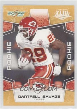 2008 Score - [Base] - Factory Set Yellow #389 - Rookie - Dantrell Savage