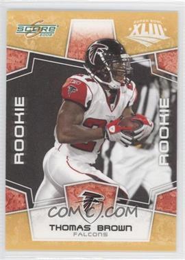 2008 Score - [Base] - Factory Set Yellow #415 - Rookie - Thomas Brown