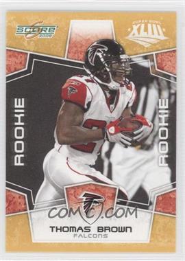 2008 Score - [Base] - Factory Set Yellow #415 - Rookie - Thomas Brown