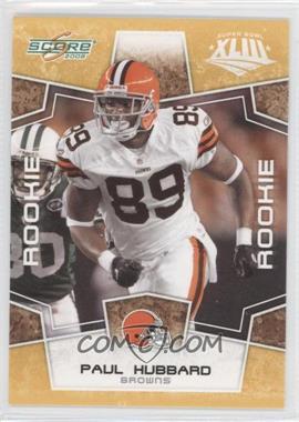 2008 Score - [Base] - Factory Set Yellow #419 - Rookie - Paul Hubbard