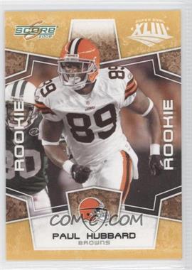 2008 Score - [Base] - Factory Set Yellow #419 - Rookie - Paul Hubbard