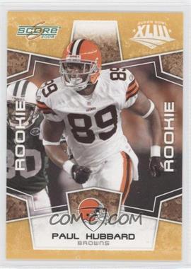 2008 Score - [Base] - Factory Set Yellow #419 - Rookie - Paul Hubbard