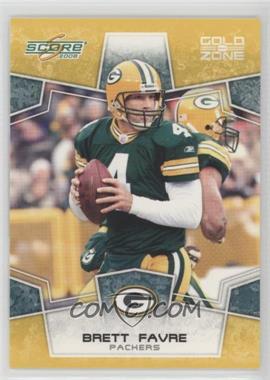 2008 Score - [Base] - Gold Zone #106 - Brett Favre /400