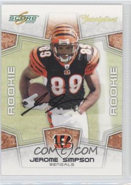 2008 Score - [Base] - Inscriptions #367 - Rookie - Jerome Simpson /5