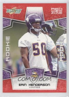 2008 Score - [Base] - Red Zone #439 - Rookie - Erin Henderson /100