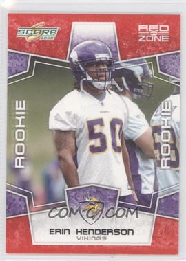 2008 Score - [Base] - Red Zone #439 - Rookie - Erin Henderson /100