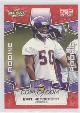 2008 Score - [Base] - Red Zone #439 - Rookie - Erin Henderson /100