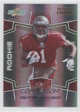 2008 Score Select - [Base] - Artist's Proof #377 - Rookie - Dexter Jackson /32