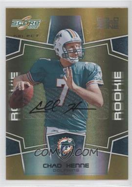2008 Score Select - [Base] - Gold Zone Signatures #376 - Rookie - Chad Henne /50