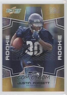 2008 Score Select - [Base] - Gold Zone Signatures #426 - Rookie - Justin Forsett /50