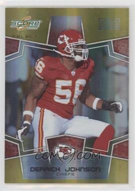 2008 Score Select - [Base] - Gold Zone #158 - Derrick Johnson /50