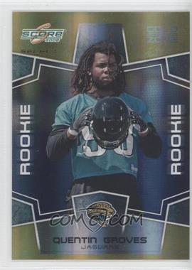 2008 Score Select - [Base] - Gold Zone #372 - Rookie - Quentin Groves /50