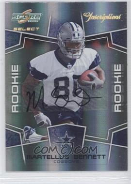 2008 Score Select - [Base] - Inscriptions Autographs #378 - Rookie - Martellus Bennett /375