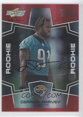 2008 Score Select - [Base] - Red Zone Autographs #338 - Rookie - Derrick Harvey /25