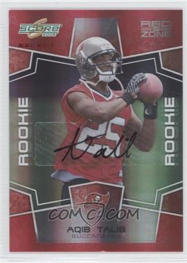 2008 Score Select - [Base] - Red Zone Autographs #345 - Rookie - Aqib Talib /30