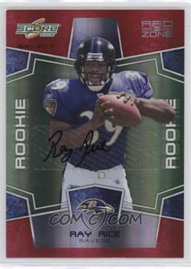 2008 Score Select - [Base] - Red Zone Autographs #374 - Rookie - Ray Rice /25