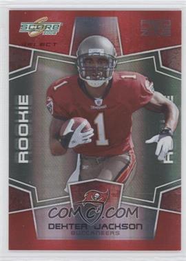 2008 Score Select - [Base] - Red Zone #377 - Rookie - Dexter Jackson /30