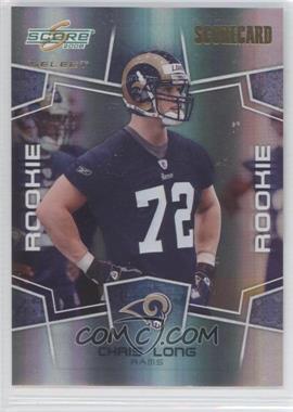 2008 Score Select - [Base] - Scorecard #332 - Rookie - Chris Long /100