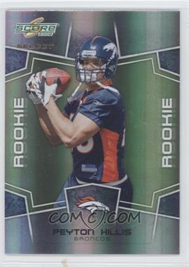 2008 Score Select - [Base] #425 - Rookie - Peyton Hillis /999