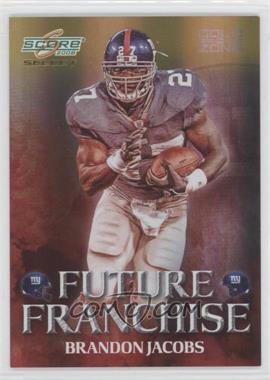 2008 Score Select - Future Franchise - Gold Zone #FF-3 - Brandon Jacobs /50