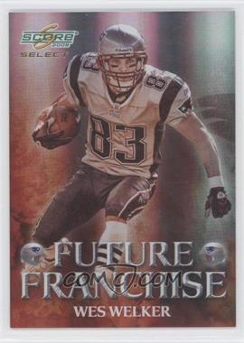 2008 Score Select - Future Franchise #FF-13 - Wes Welker /999