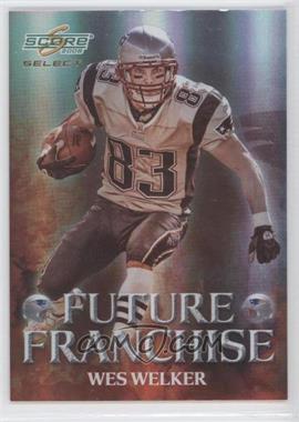 2008 Score Select - Future Franchise #FF-13 - Wes Welker /999