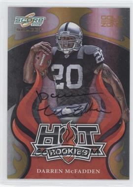 2008 Score Select - Hot Rookies - Gold Zone Autographs #HR-4 - Darren McFadden /40