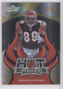 2008 Score Select - Hot Rookies - Gold Zone #HR-13 - Jerome Simpson /50