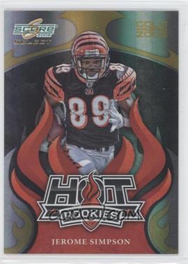 2008 Score Select - Hot Rookies - Gold Zone #HR-13 - Jerome Simpson /50