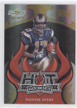 2008 Score Select - Hot Rookies - Gold Zone #HR-8 - Donnie Avery /50