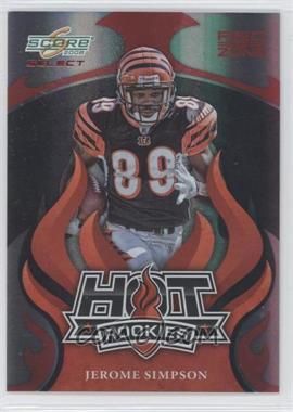 2008 Score Select - Hot Rookies - Red Zone #HR-13 - Jerome Simpson /30