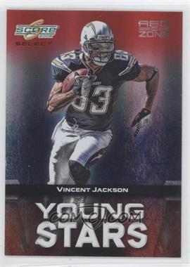 2008 Score Select - Young Stars - Red Zone #YS-10 - Vincent Jackson /30