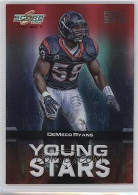 2008 Score Select - Young Stars - Red Zone #YS-18 - DeMeco Ryans /30