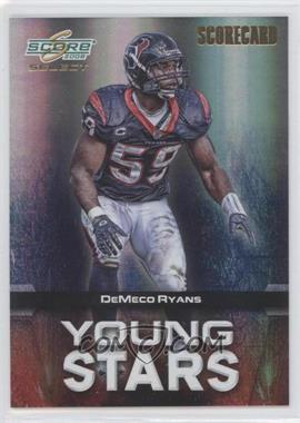 2008 Score Select - Young Stars - Scorecard #YS-18 - DeMeco Ryans /100