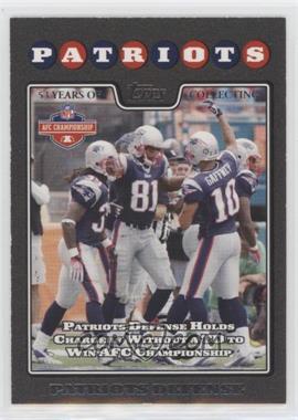 2008 Topps - [Base] - Black #320 - New England Patriots Team /53