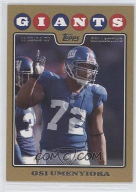 2008 Topps - [Base] - Gold Border #207 - Osi Umenyiora /2008