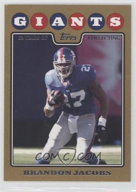 2008 Topps - [Base] - Gold Border #83 - Brandon Jacobs /2008