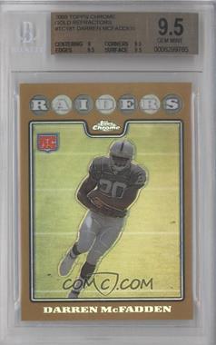 2008 Topps - Factory Set Gold Refractors #346 - Darren McFadden [BGS 9.5 GEM MINT]