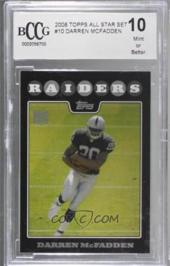 2008 Topps - Factory Sets All-Star Inserts #10 - Darren McFadden [BCCG 10 Mint or Better]