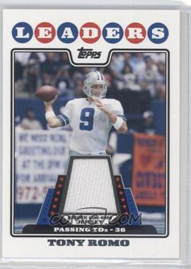 2008 Topps - League Leader Relics #LLR-TR - Tony Romo