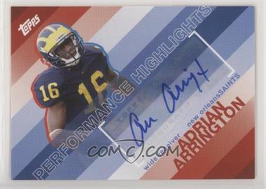 2008 Topps - Performance Highlights - Autographs #THA-AA - Adrian Arrington