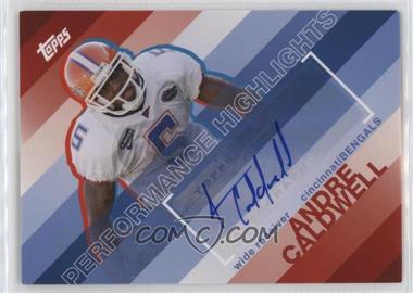 2008 Topps - Performance Highlights - Autographs #THA-AC - Andre Caldwell