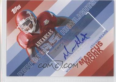2008 Topps - Performance Highlights - Autographs #THA-MMO - Marcus Monk