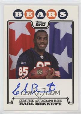 2008 Topps - Rookie Premiere Autographs #RPA-EB - Earl Bennett